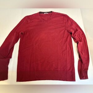 Mens Old Navy Small Red Vneck Sweater